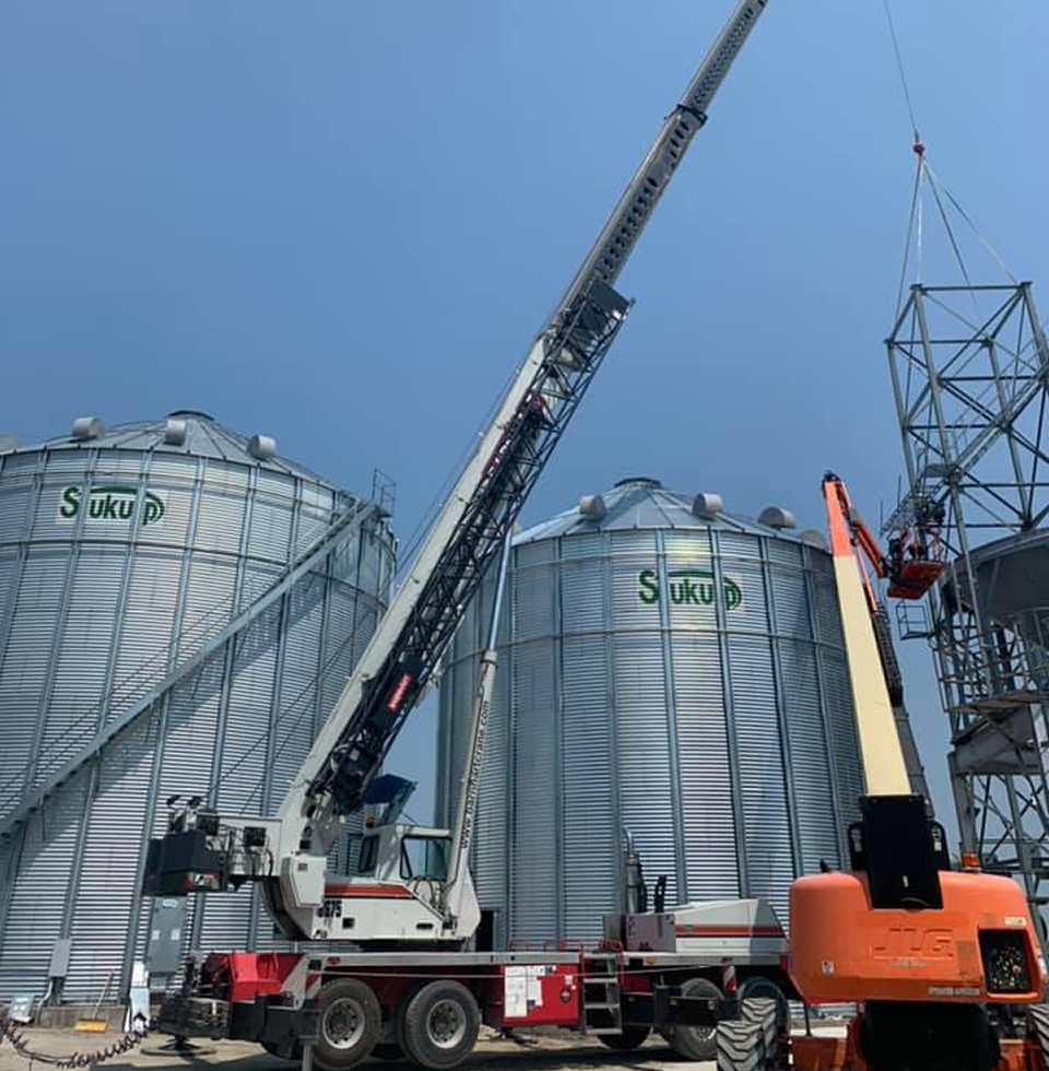 Grain bins